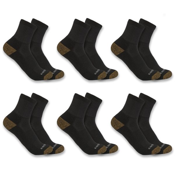 Carhartt Midweight Quarter Sock 6-Pack