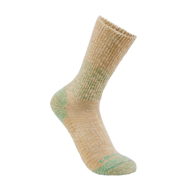 Carhartt Women's Midweight Cotton Blend Crew Sock 2-Pack