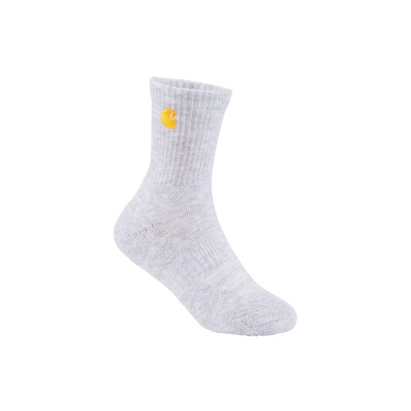 Carhartt Kids' Midweight Embroidered Crew Sock 4-Pack