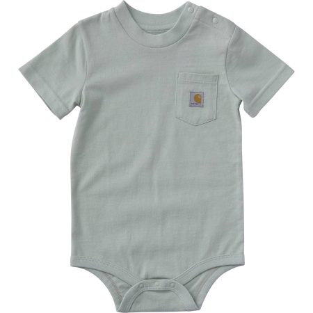 Carhartt Kids' Short Sleeve Pocket Bodysuit (Baby)