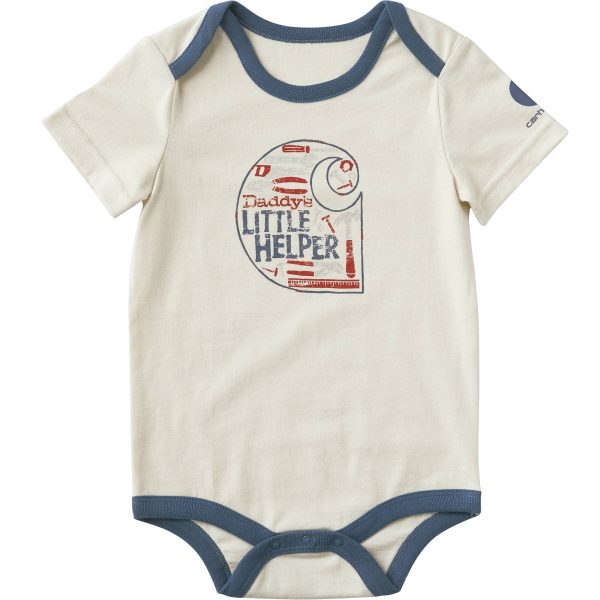 Carhartt Boys' Short Sleeve Daddy's Helper Bodysuit (Baby)