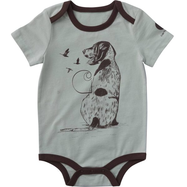 Carhartt Boys' Short Sleeve Dog Bodysuit (Baby)
