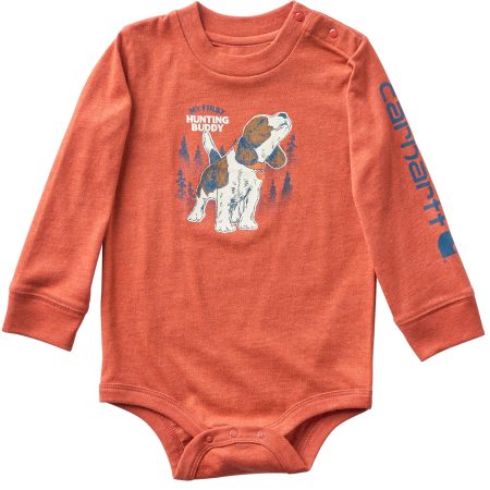 Carhartt Boys' Long Sleeve Dog Bodysuit (Baby)
