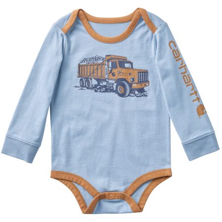 Carhartt Boys' Long Sleeve Dump Truck Bodysuit (Baby)