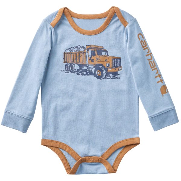 Carhartt Boys' Long Sleeve Dump Truck Bodysuit (Baby)