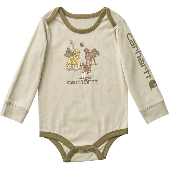 Carhartt Boys' Long Sleeve Dog Bodysuit (Baby)