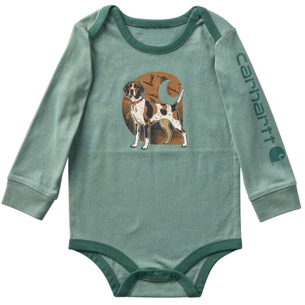 Carhartt Boys' Long Sleeve Dog Bodysuit (Baby)