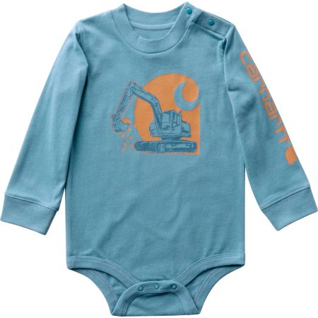 Carhartt Boys' Long Sleeve Construction Bodysuit (Baby)