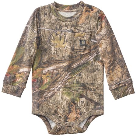 Carhartt Boys' Long Sleeve Camo Pocket Bodysuit (Baby)