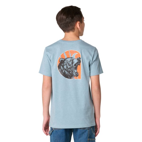 Carhartt Boys' Short Sleeve Bear "C" Pocket-Tee (Toddler/Child/Youth)