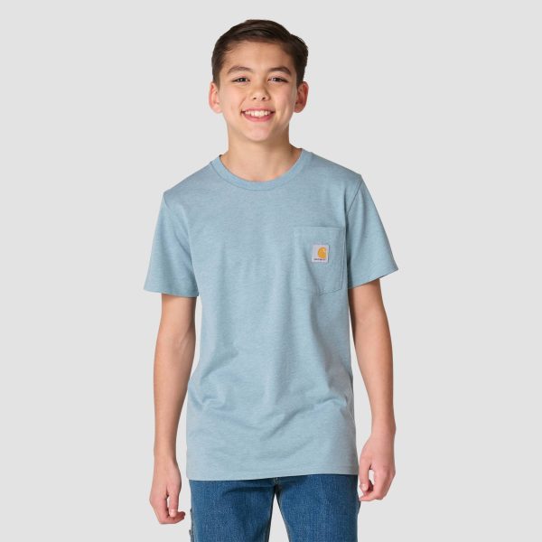 Carhartt Boys' Short Sleeve Bear "C" Pocket-Tee (Toddler/Child/Youth)
