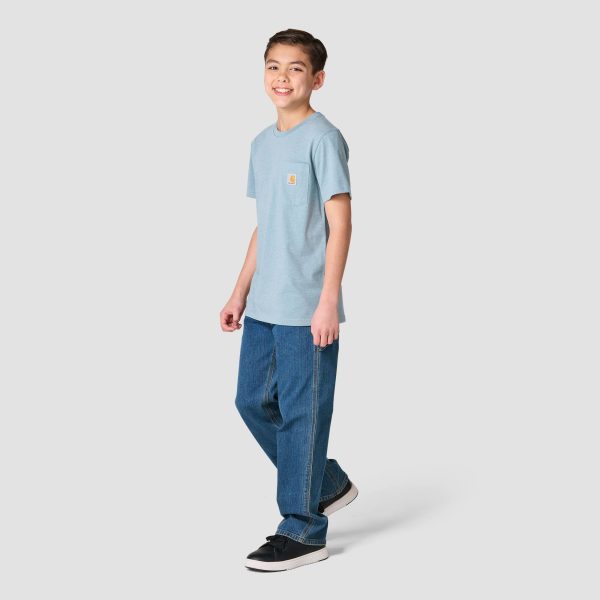 Carhartt Boys' Short Sleeve Bear "C" Pocket-Tee (Toddler/Child/Youth)