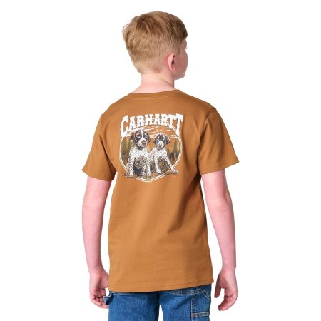 Carhartt Boys' Short Sleeve Dog C Pocket T-Shirt (Child/Youth)