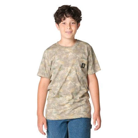 Carhartt Boys' Short Sleeve Faded Camo Pocket T-Shirt (Toddler/Child/Youth)