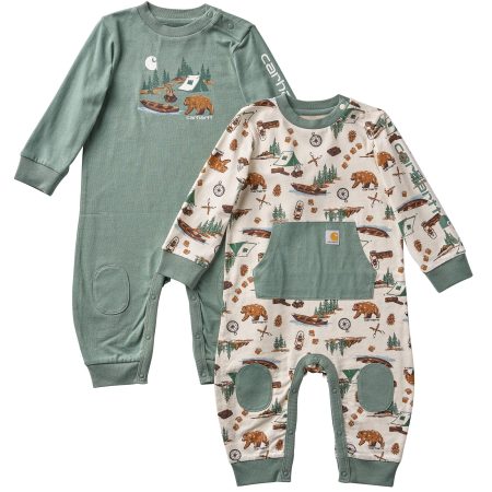 Carhartt Girls' 2-Piece Long Sleeve Outdoor Coverall Set (Baby)