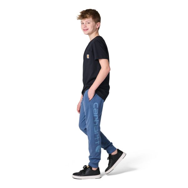Carhartt Boys' Elastic Waistband French Terry Garment Dyed Sweatpant (Youth)