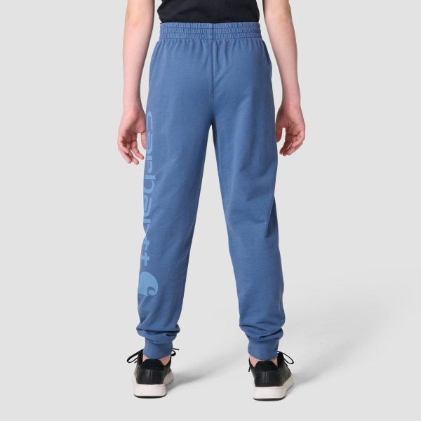 Carhartt Boys' Elastic Waistband French Terry Garment Dyed Sweatpant (Youth)