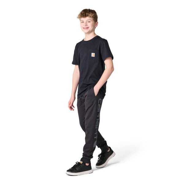 Carhartt Boys' Elastic Waistband French Terry Garment Dyed Sweatpant (Youth)
