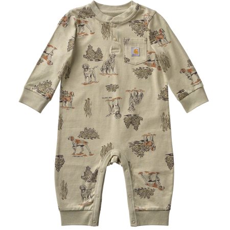 Carhartt Boys' Long Sleeve Dog Print Coverall (Baby)