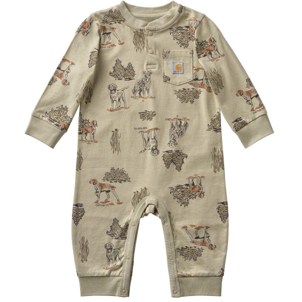 Carhartt Boys' Long Sleeve Dog Print Coverall (Baby)