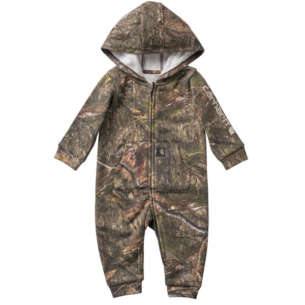 Carhartt Boys' Long Sleeve Zip-Front Hooded Camo Coverall (Baby)