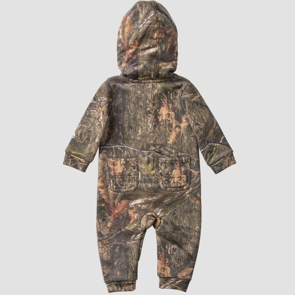 Carhartt Boys' Long Sleeve Zip-Front Hooded Camo Coverall (Baby)