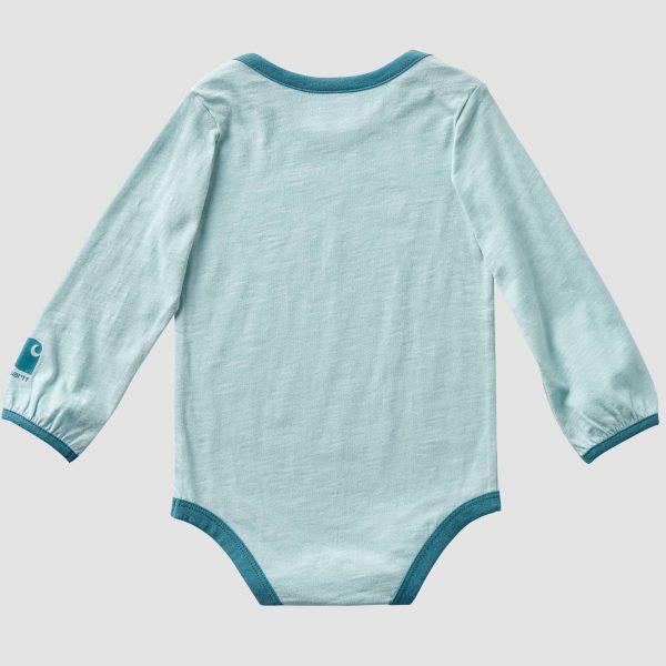 Carhartt Girls' Long Sleeve Cow Bodysuit (Baby)