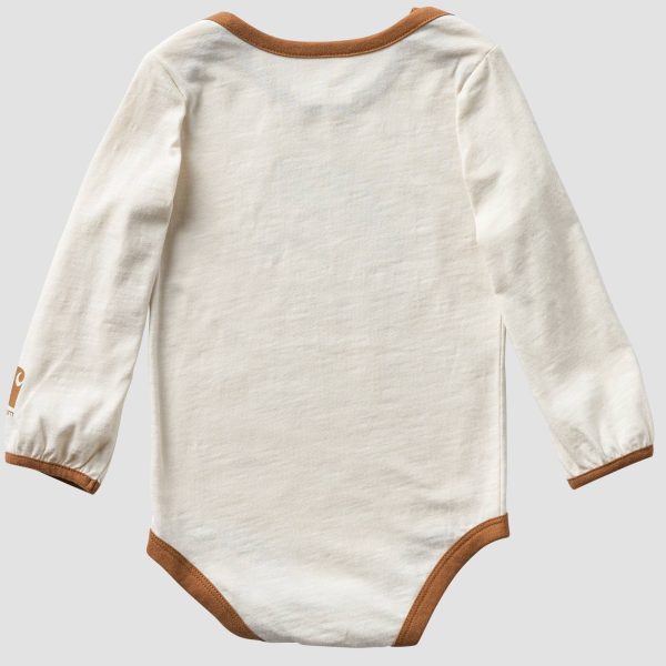 Carhartt Girls' Long Sleeve Horse Bodysuit (Baby)