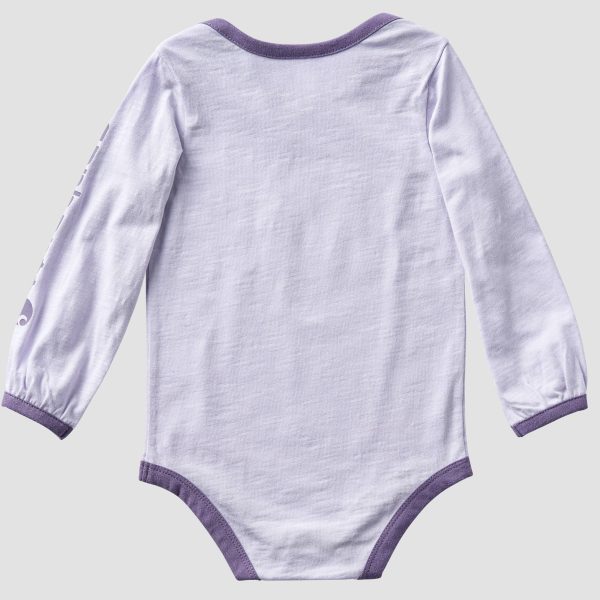 Carhartt Girls' Long Sleeve Puppies Bodysuit (Baby)