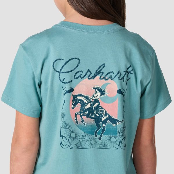 Carhartt Girls' Short Sleeve Rodeo T-Shirt (Toddler/Child/Youth)
