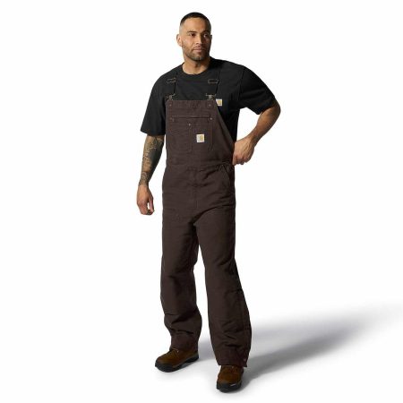 Carhartt 104031 Washed Duck Insulated Bib Overall - USA Preorder official Carhartt USA product image