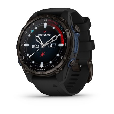 Carbon Gray DLC Titanium with Black Silicone Band
