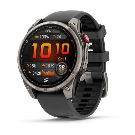 Sapphire, Titanium with Graphite / Black Silicone Band