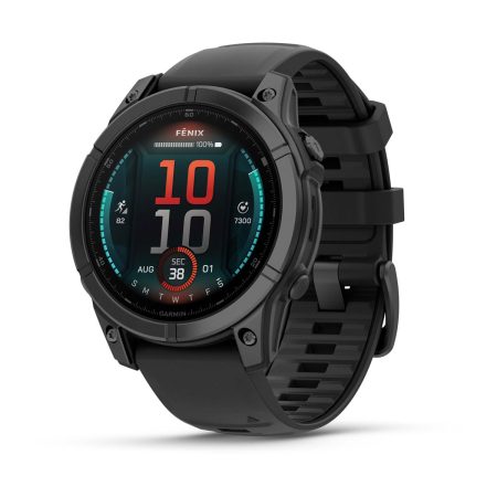 Slate Gray Steel with Black Silicone Band