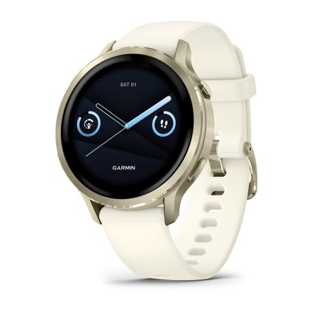Lunar Gold with Bone Silicone Band