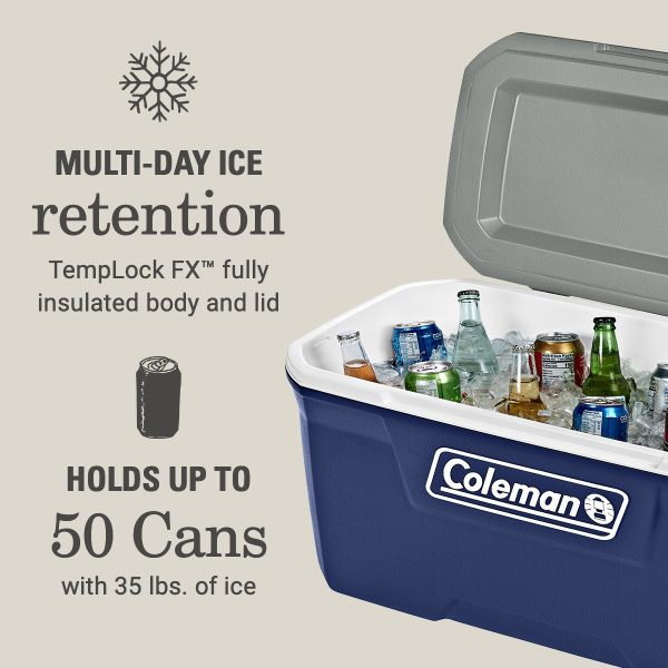 Coleman 316 Series Classic 70-Quart Hard Cooler - Twilight