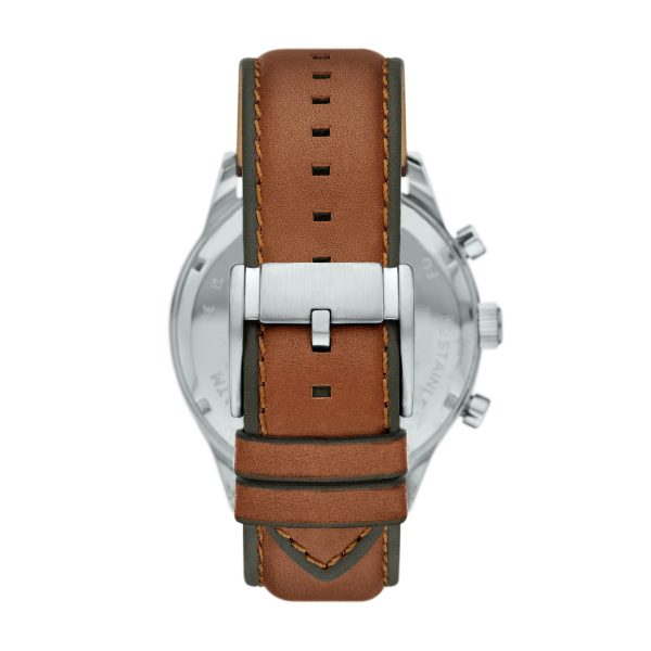 Fossil Flynn 48mm Chronograph Leather Watch - Preorder