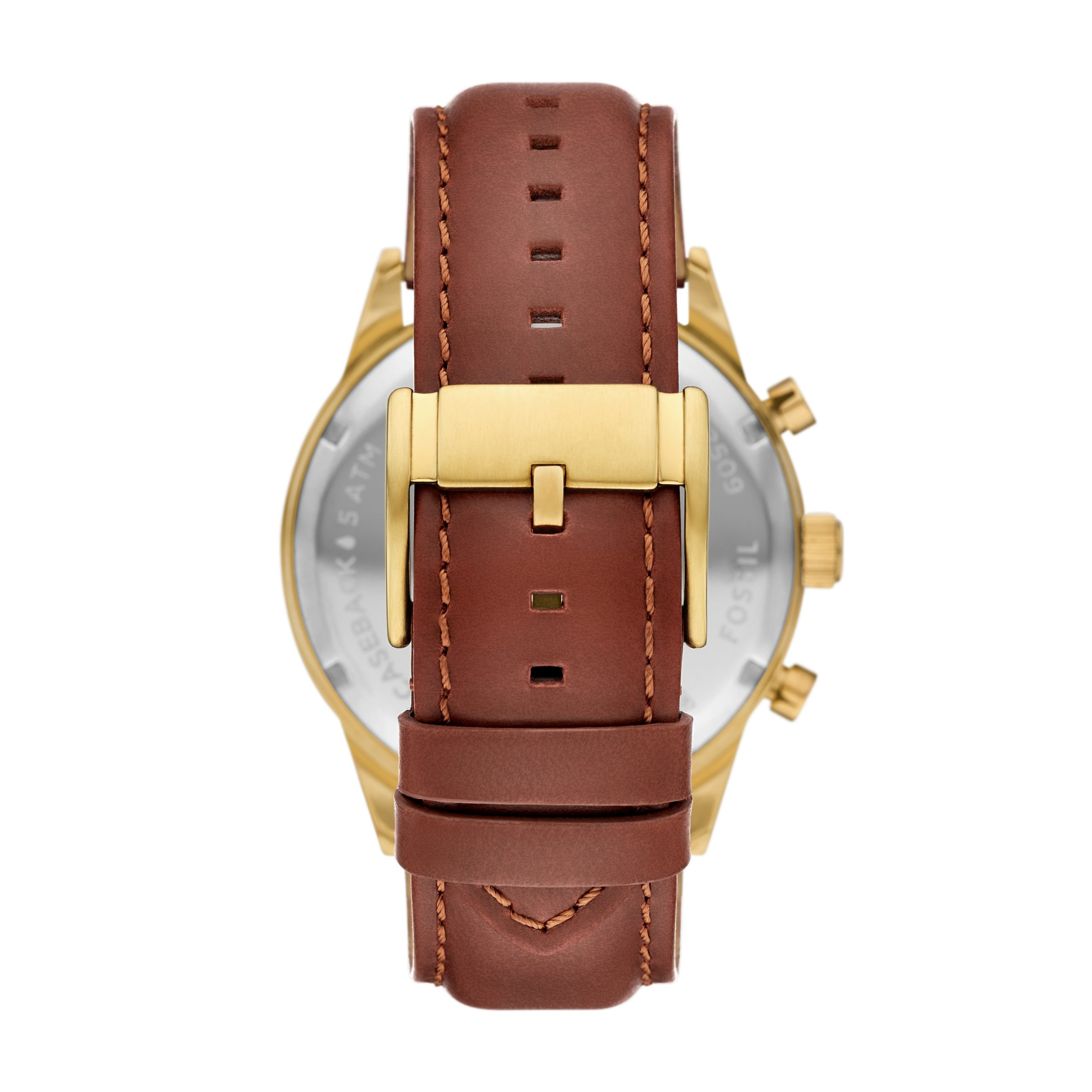Fossil Flynn 48mm Chronograph Leather Watch - Preorder - Image 2