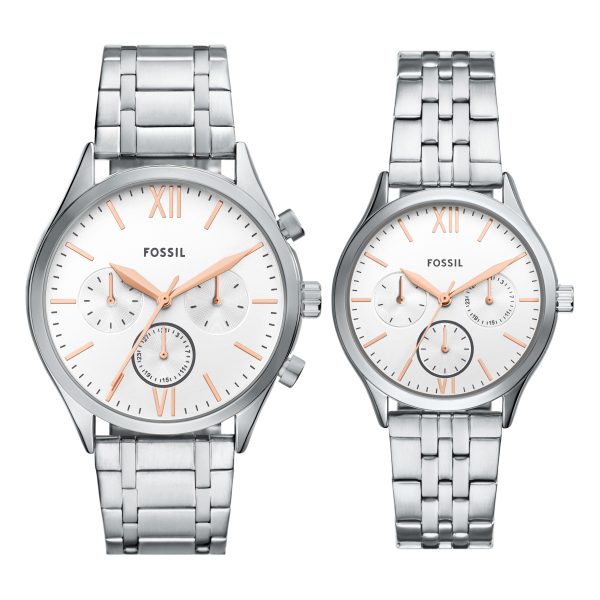 Fossil Fenmore 44mm Multifunction Bracelet Watch Set - Preorder