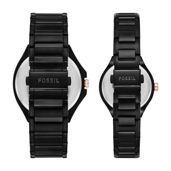 Fossil His and Her Multifunction Stainless Steel Watch Set - Preorder