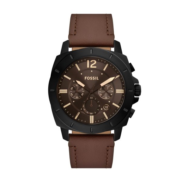 Fossil Privateer 45mm Chronograph Leather Watch - Preorder