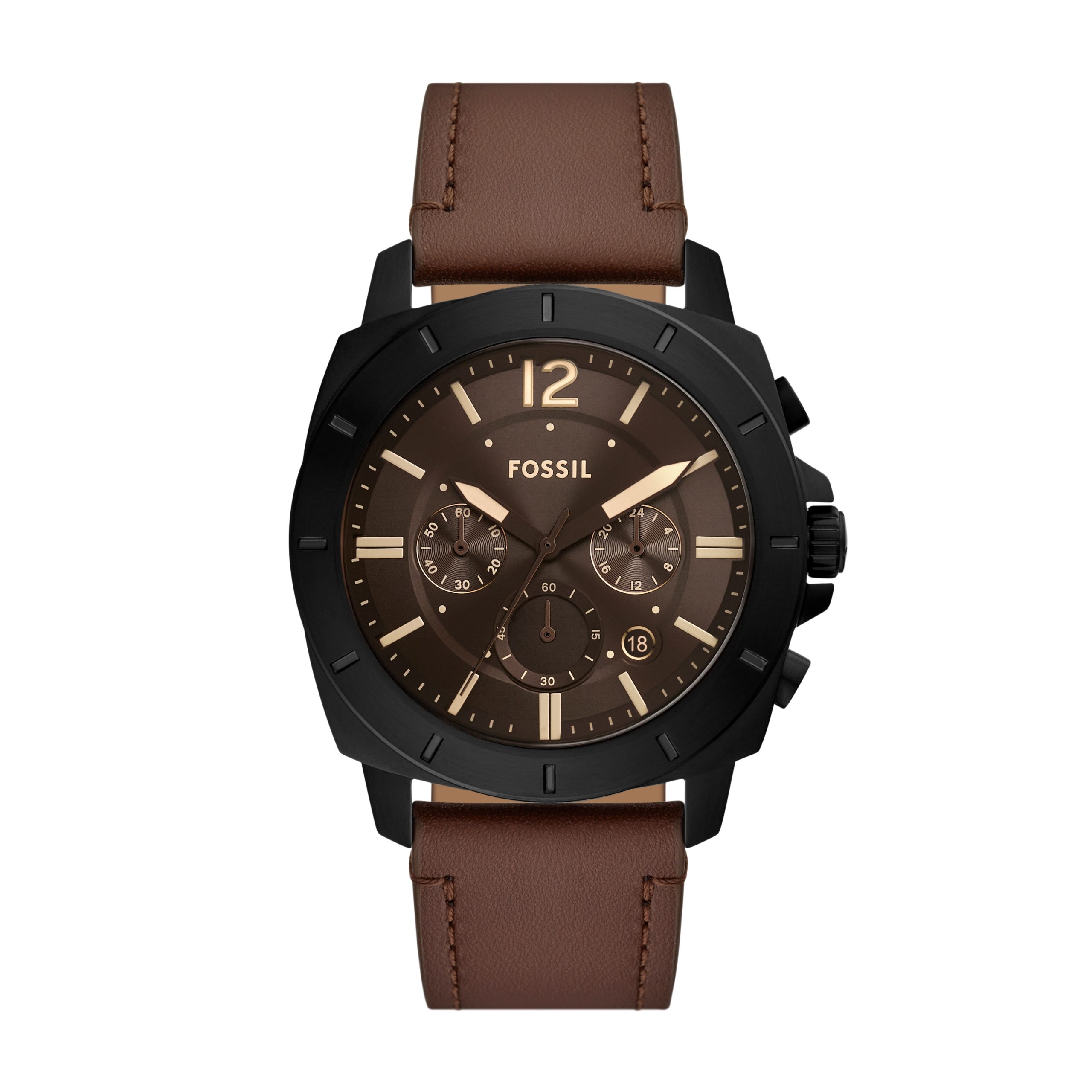 Fossil Privateer 45mm Chronograph Leather Watch - Preorder - Image 4