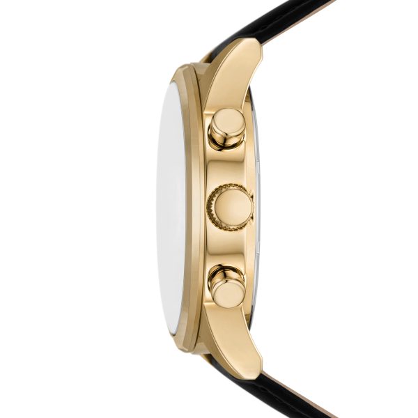 Fossil Flynn 48mm Chronograph Leather Watch - Preorder