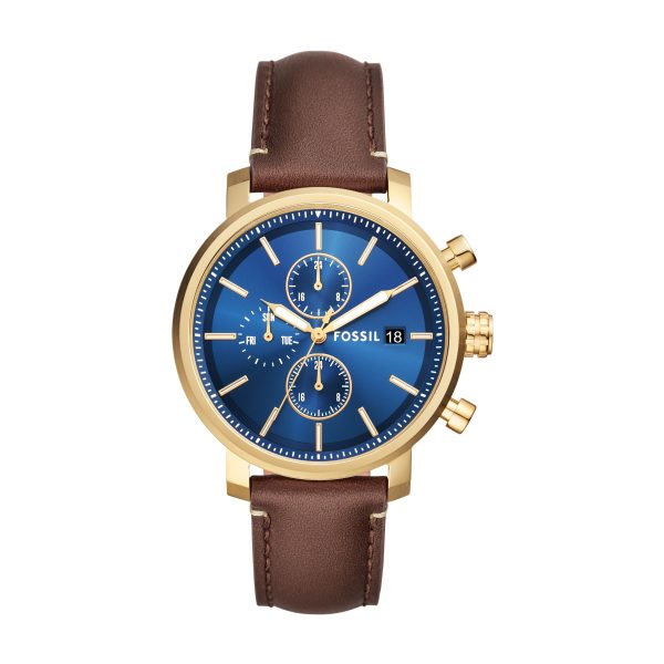 Fossil Rhett 43mm Multifunction LiteHide™ Leather Watch - Preorder