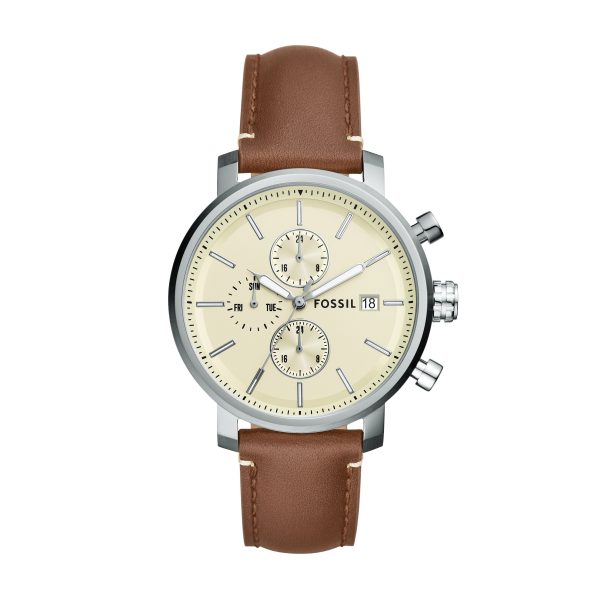 Fossil Rhett 43mm Multifunction LiteHide™ Leather Watch - Preorder