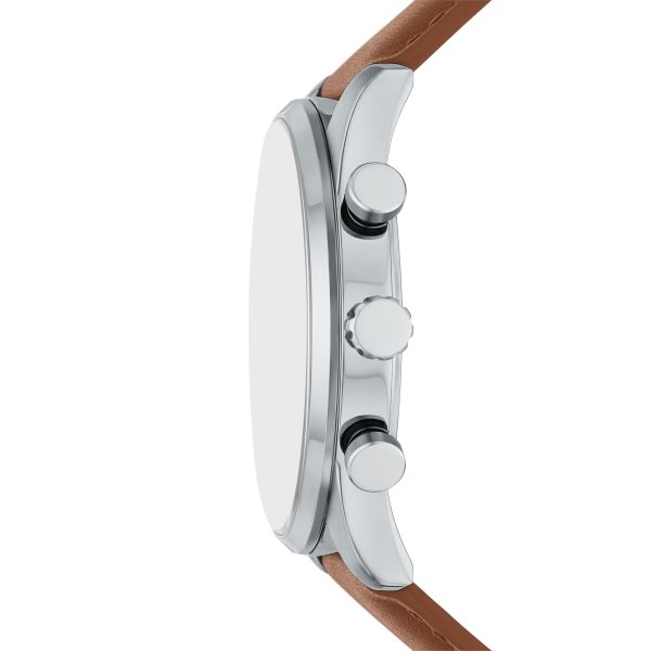 Fossil Sullivan 44mm Multifunction Leather Watch - Preorder