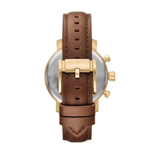 Fossil Rhett 43mm Multifunction Leather Watch - Preorder