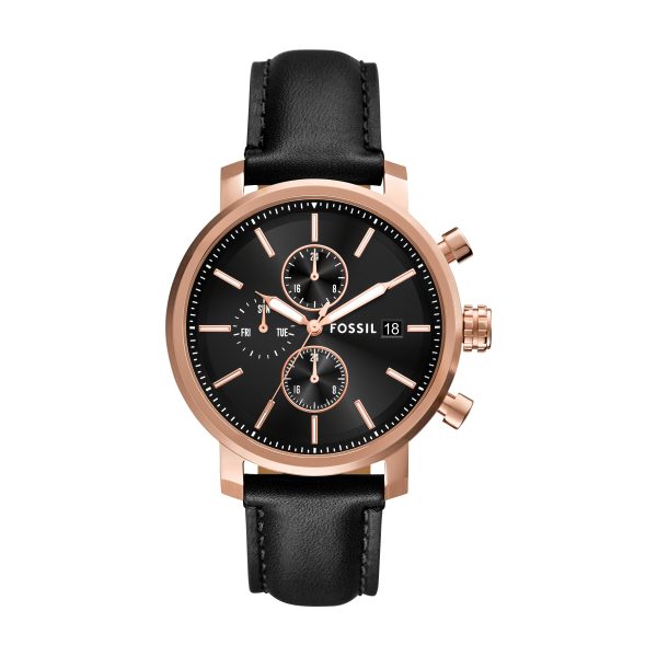 Fossil Rhett 43mm Multifunction Leather Watch - Preorder