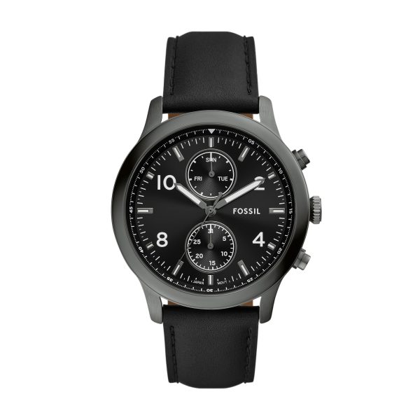 Fossil Bennett 45mm Multifunction Leather Watch - Preorder