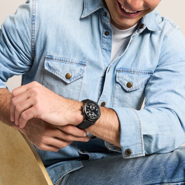 Fossil Bennett 45mm Multifunction Leather Watch - Preorder